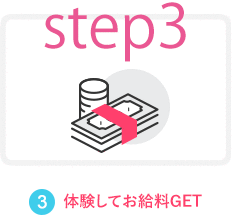 体験してお給料GET
